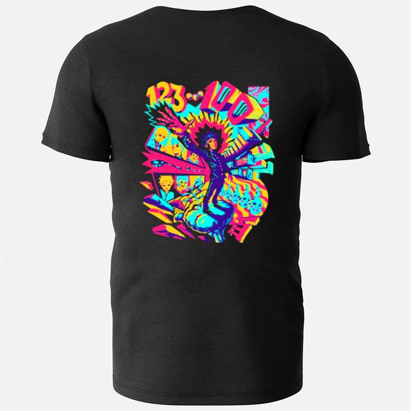 1 2 3 Psychedelic 100 Anime Coloful T-Shirts