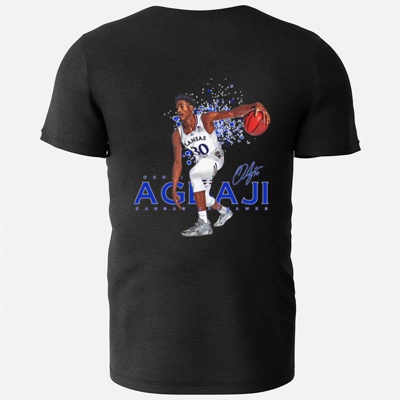 College Basketball Ochai Agbaji Signature T-Shirts