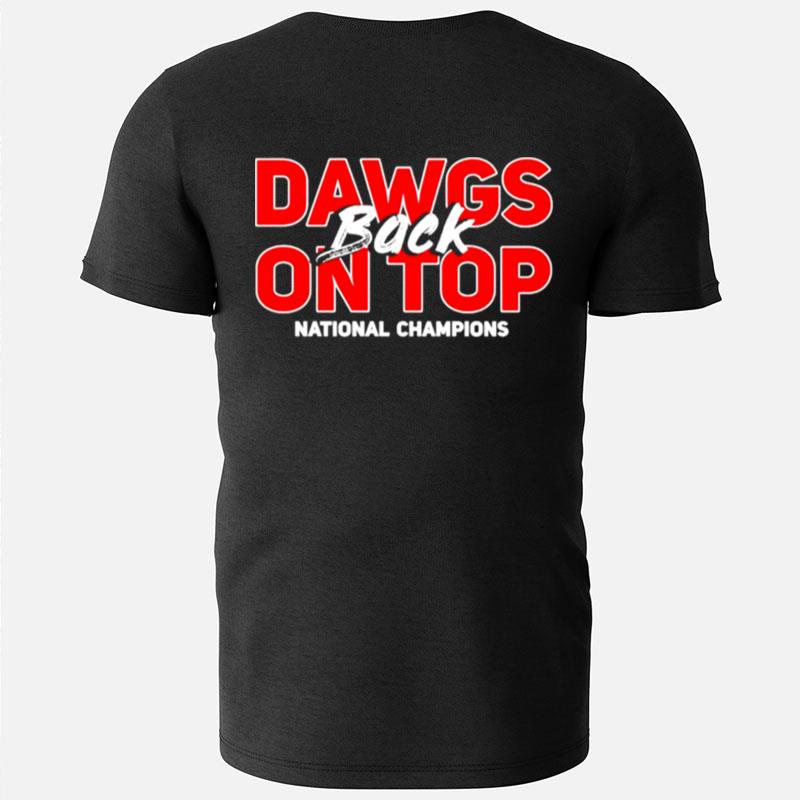 Dawgs Back On Top National Champions Georgia Bulldogs T-Shirts