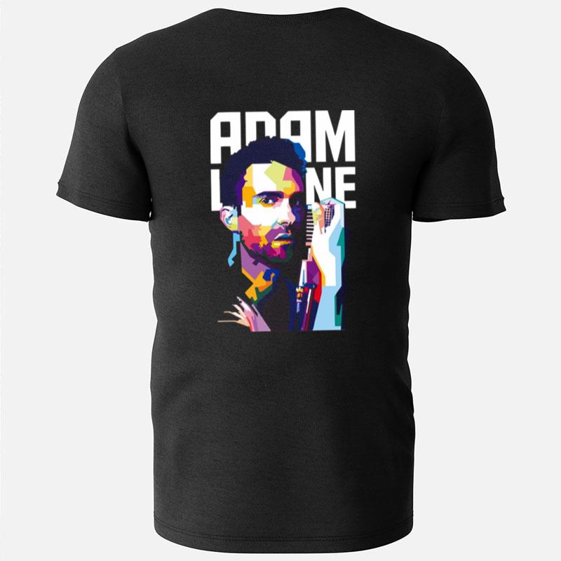 Digital Portrait Adam Levine Maroon 5 T-Shirts