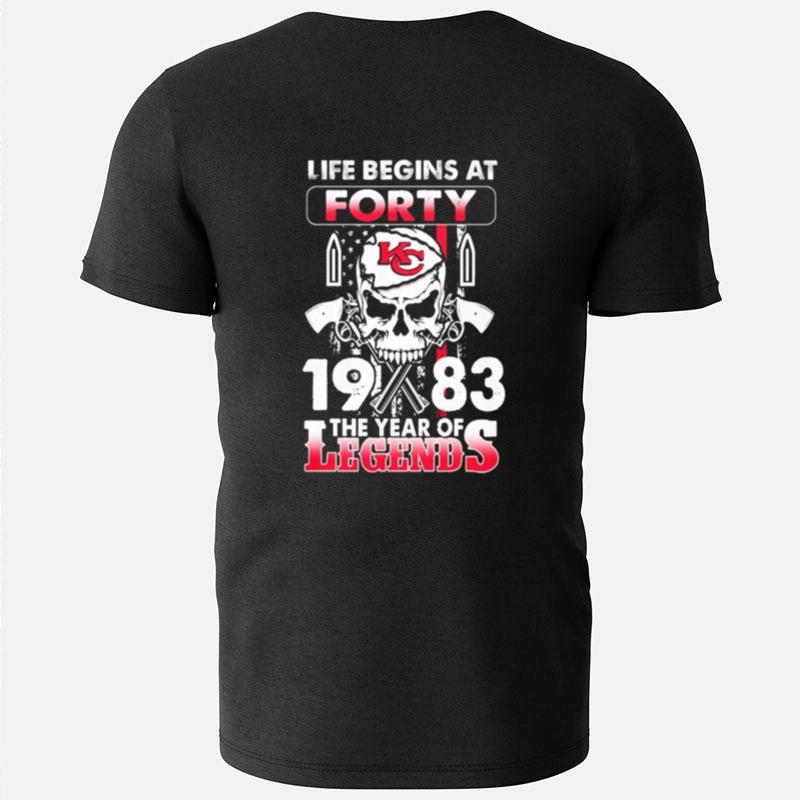 Kansas City Life Begins At Forty 1983 The Year Of Legends American Flag Vintage American Flag Vintage T-Shirts