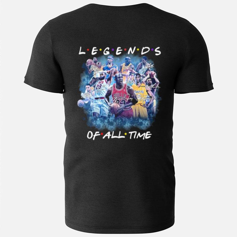 Legends Of All Time Best Nba Players Signatures T-Shirts