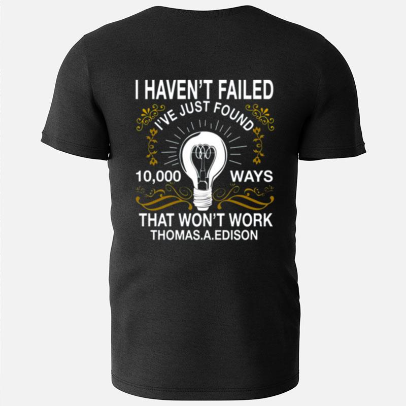 Light Bulb Thomas Alva Edison T-Shirts