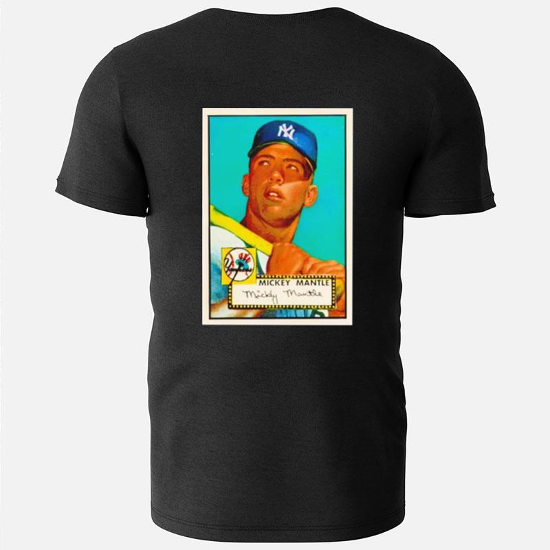 Mickey Mantle New York Yankees Retro Postcard T-Shirts