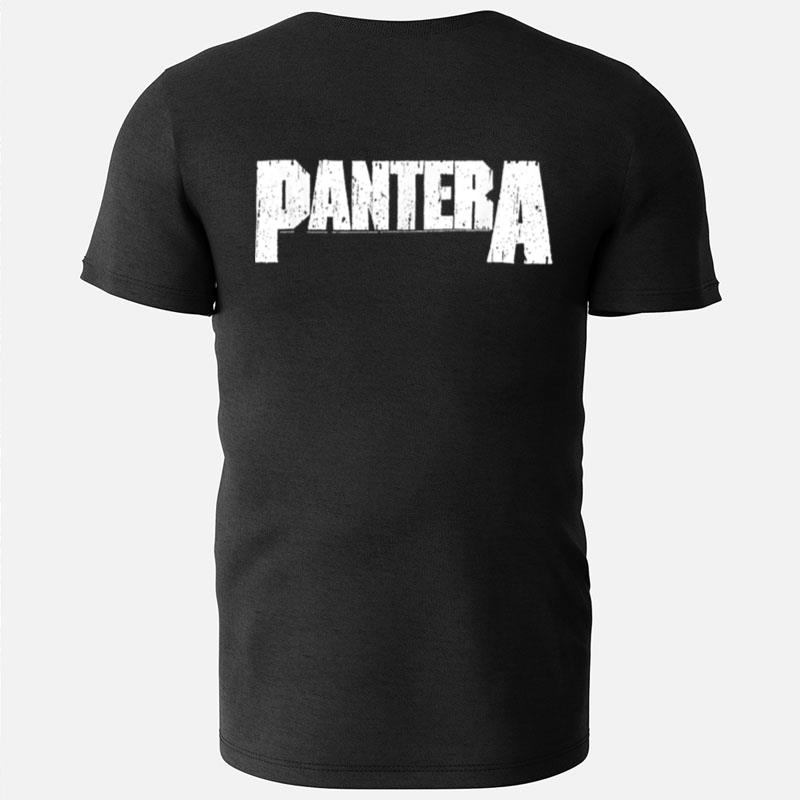 Pantera Official White Logo T-Shirts