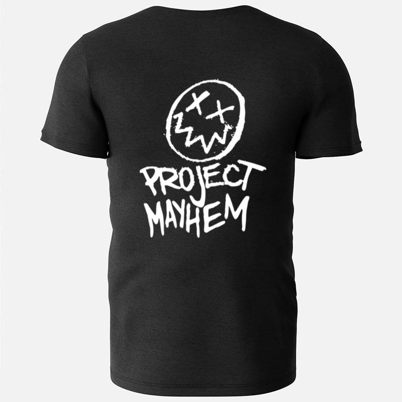 Project Mayhem White Fight Club Tyler Durden T-Shirts