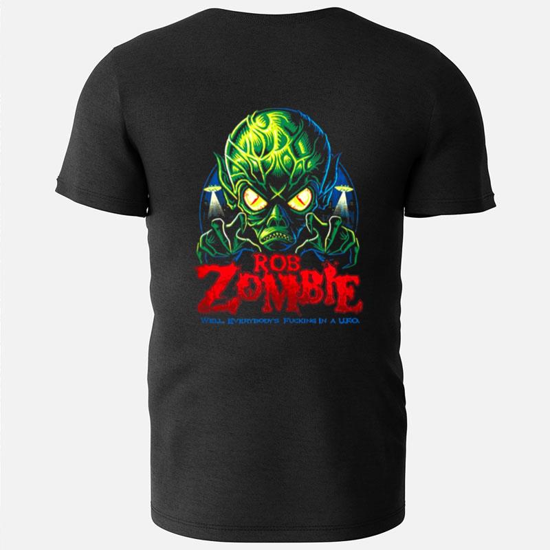 Rob Zombie Monster Light Blue Invasion Retro T-Shirts