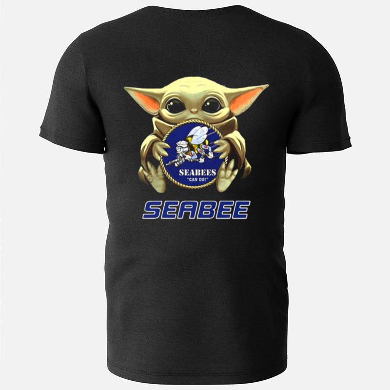 Star Wars Baby Yoda Hug Seabee T-Shirts