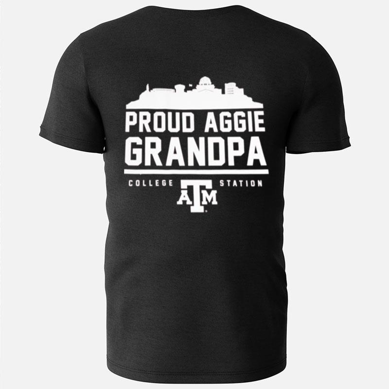 Texas A&M Proud Aggie Grandpa Skyline College Station T-Shirts