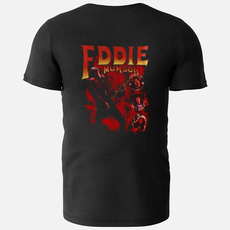 Vintage Eddie Munson Playing Guitar Strange Things T-Shirts