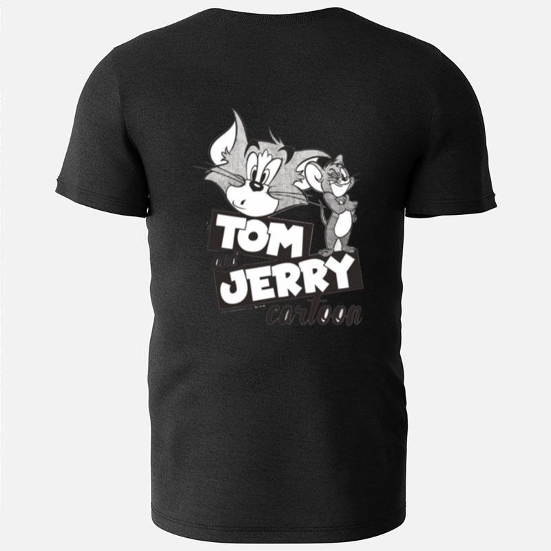 Black And White Tom And Jerry Cartoon T-Shirts