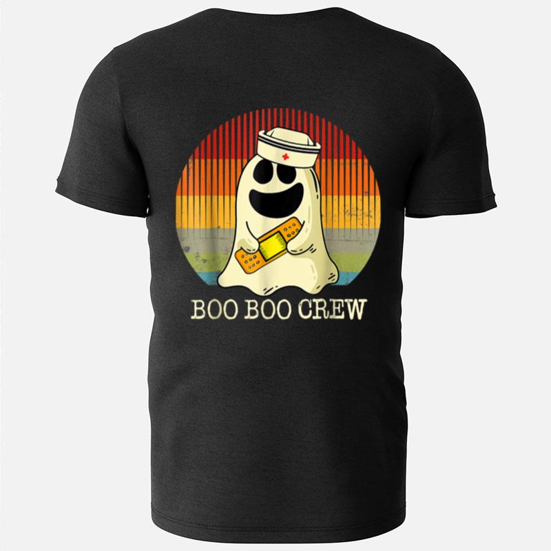 Boo Boo Crew Halloween Nurse Ghost Funny Halloween Costume T-Shirts
