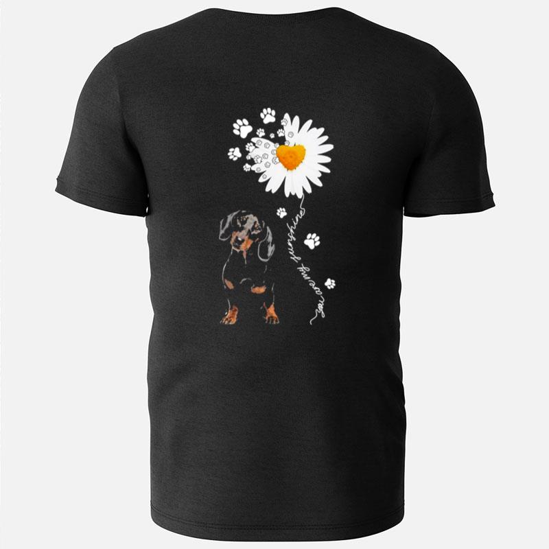 Dachshund Daisy Flower You Are My Sunshine T-Shirts