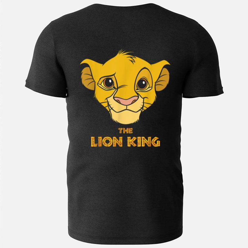 Disney Lion King Young Simba Face Graphic T-Shirts