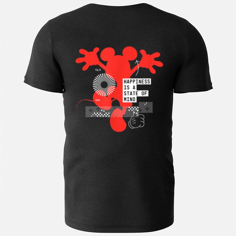 Disney Mickey Mouse Happiness Is A State Of Mind T-Shirts