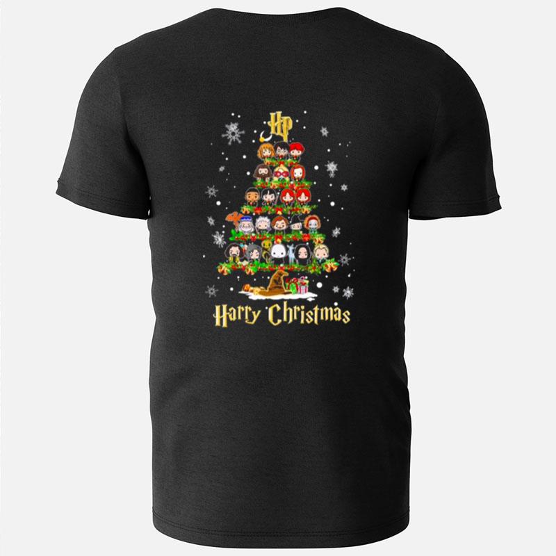 Harry Potter Characters Chibi Harry Christmas Tree T-Shirts