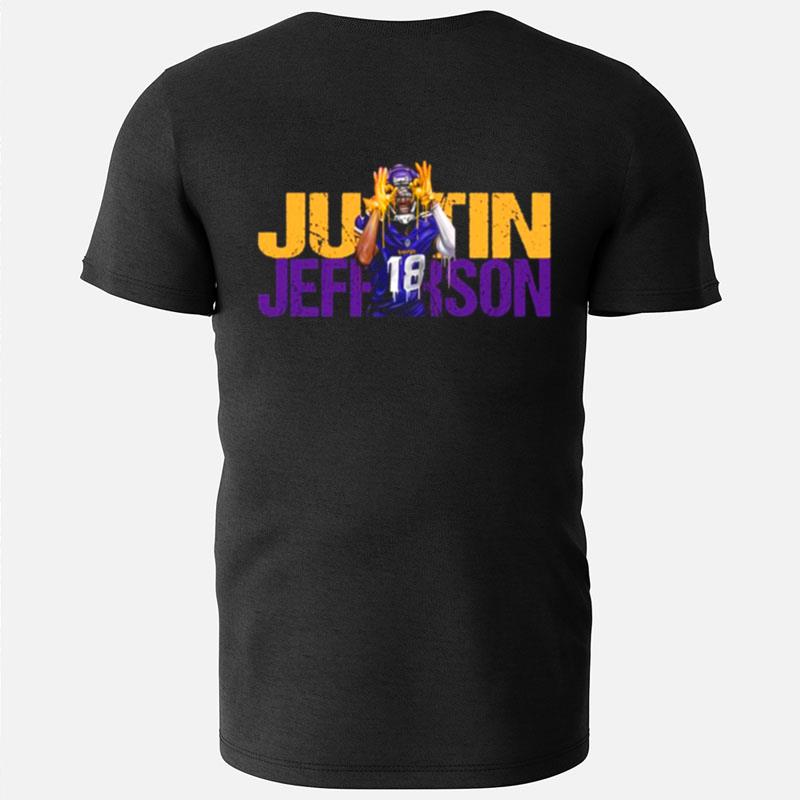 Justin Jefferson The Griddy Blue Grlddy Minnesota Vikings T-Shirts