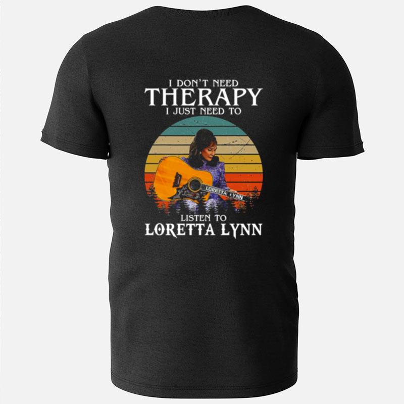 Listen To Loretta Lynn Singer Songwriter Retro Graphic T-Shirts