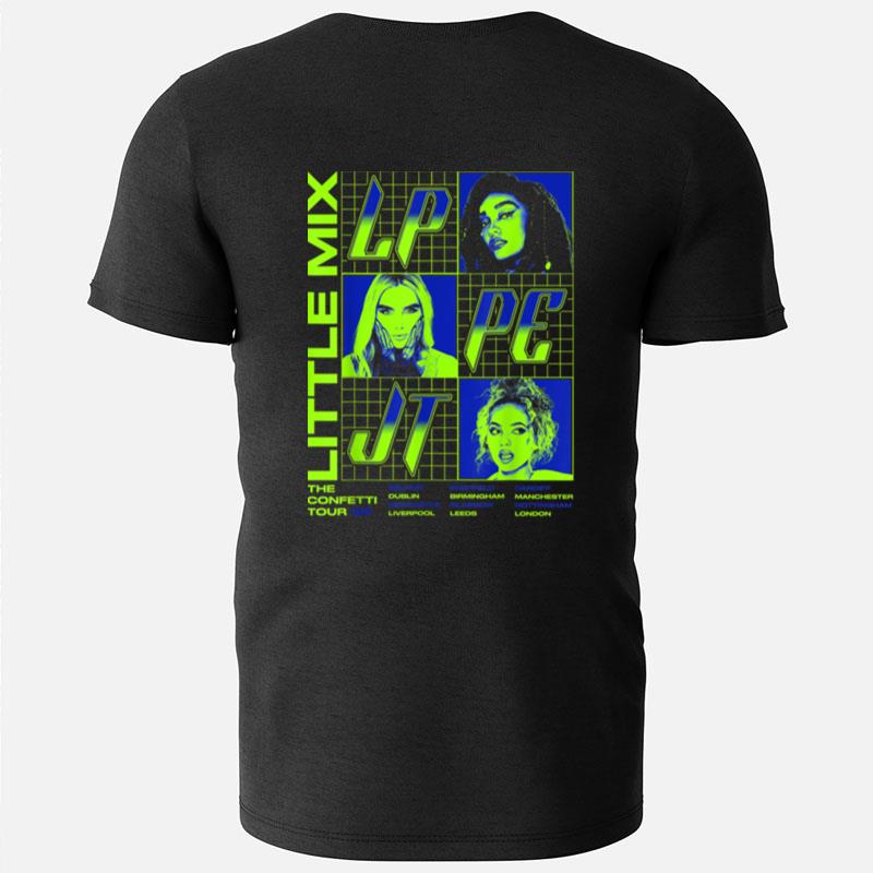 Little Mix The Confetti Tour Neon Grid T-Shirts