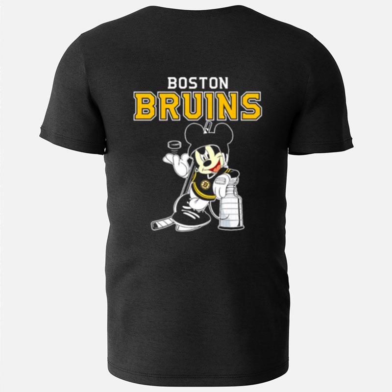Mickey Boston Bruins With The Stanley Cup Hockey Nhl T-Shirts