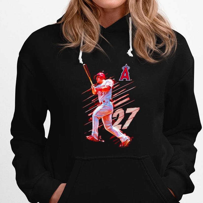 Mike Trout Los Angeles Angels Fade Away T-Shirts