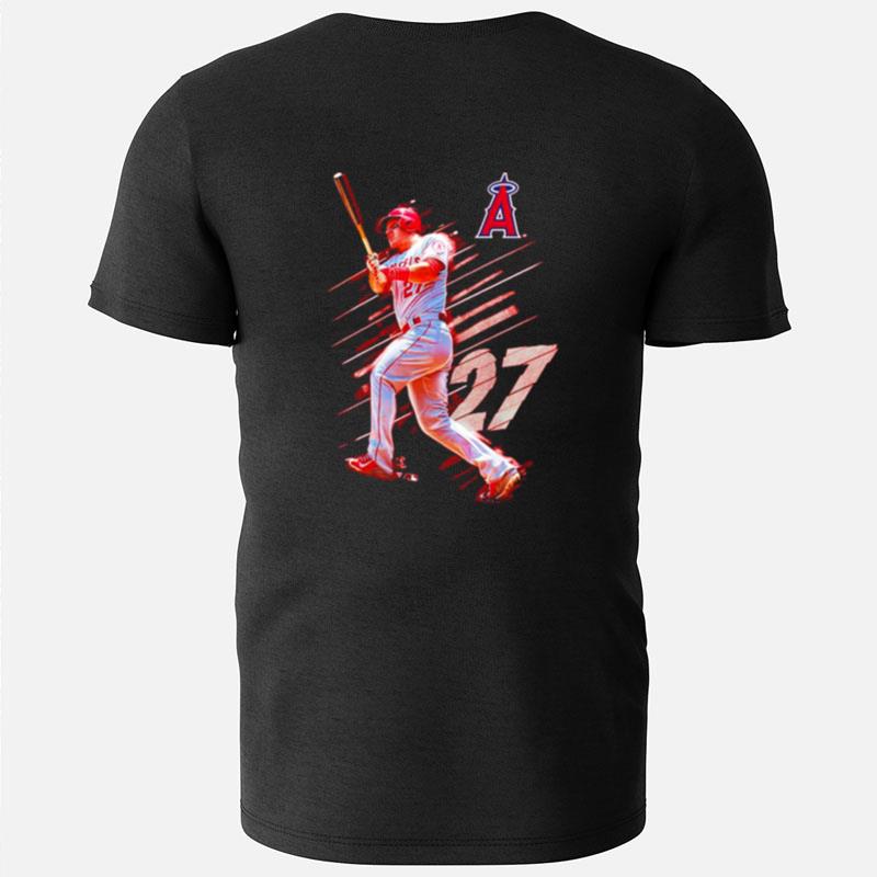 Mike Trout Los Angeles Angels Fade Away T-Shirts