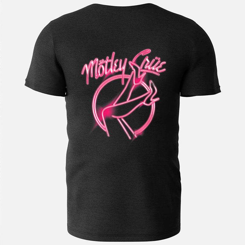 Mötley Crüe Girls Girls Girls Pink Neon Heels T-Shirts