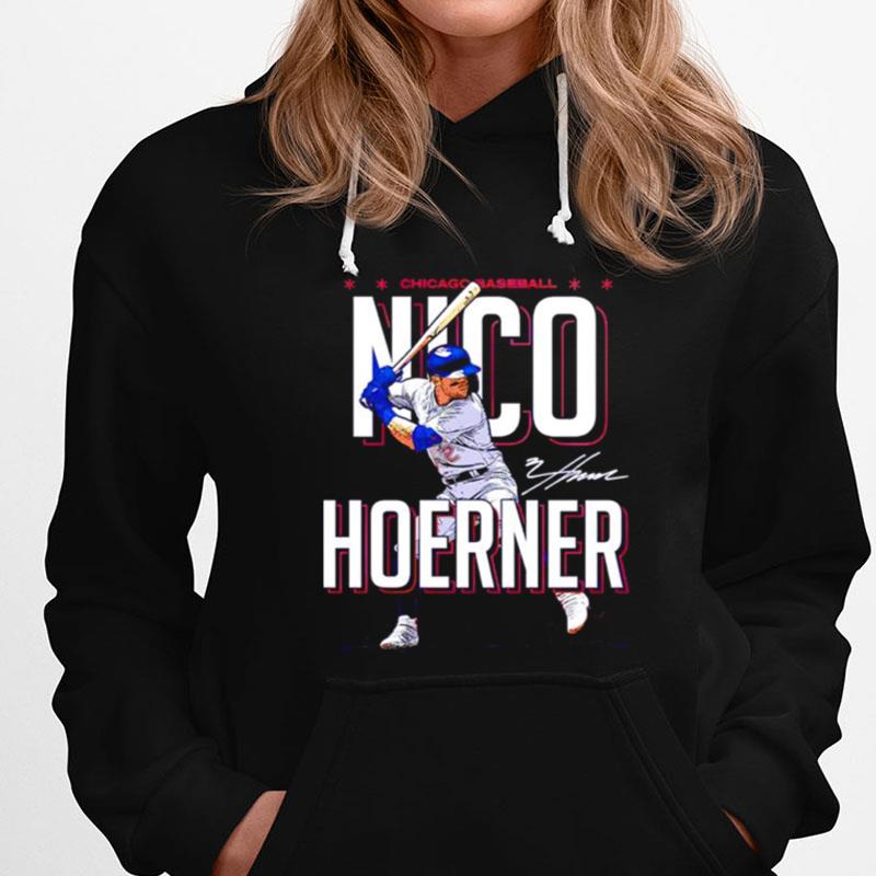 Nico Hoerner Player Chicago Baseball Signature T-Shirts