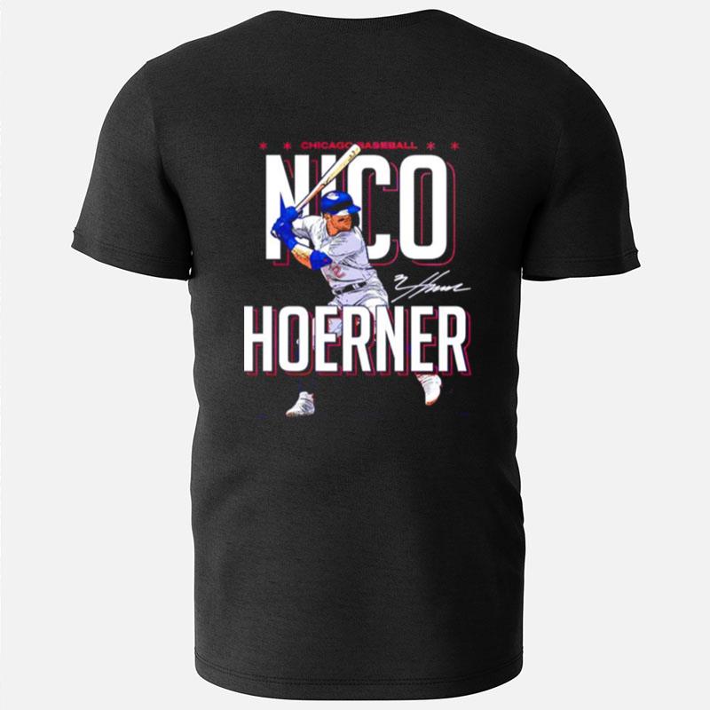 Nico Hoerner Player Chicago Baseball Signature T-Shirts