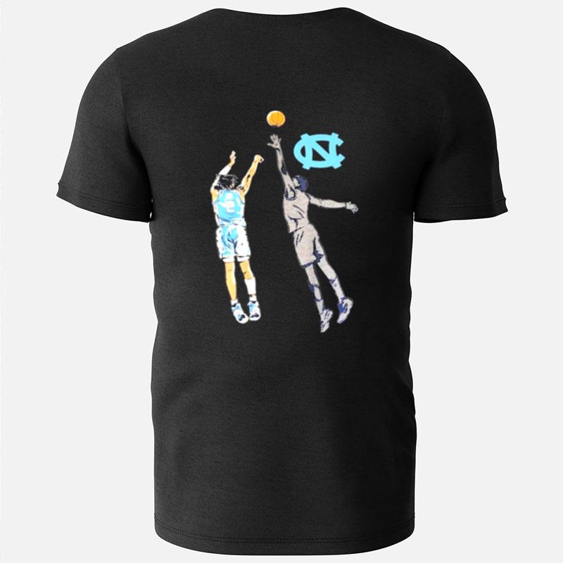 North Carolina Tar Heels Caleb Love Dunk Basketball T-Shirts