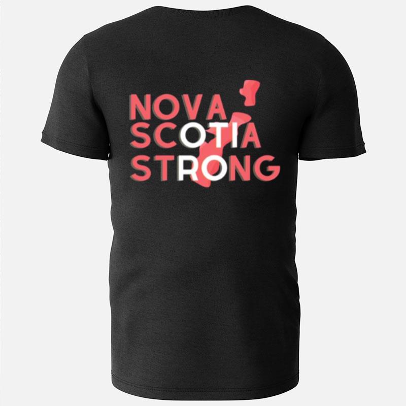 Nova Scotia Strong Typographic Design T-Shirts