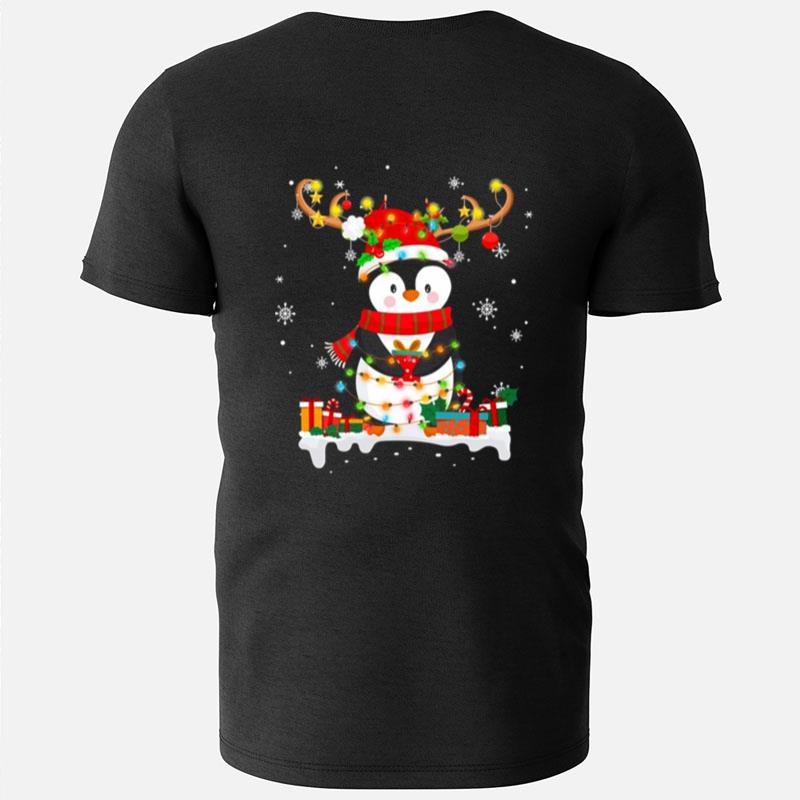 Penguin Reindeer Santa Hat Xmas Christmas T-Shirts
