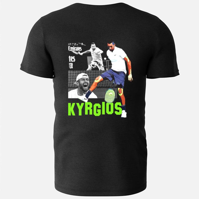 Pro Tennis Player Nick Kyrgios Retro T-Shirts