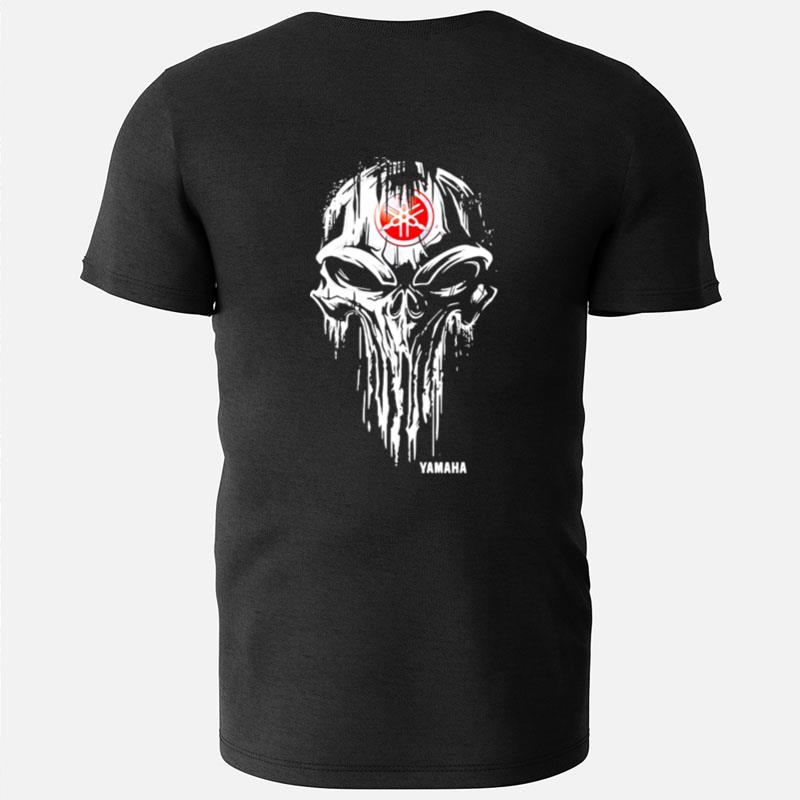 Punisher Skull With Logo Yamaha T-Shirts