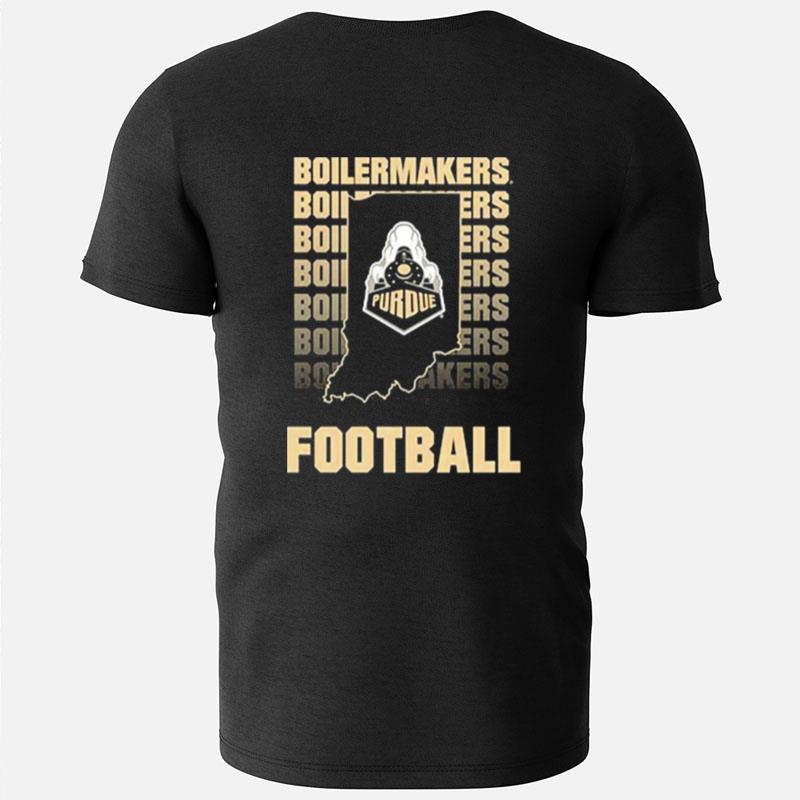 Purdue Football Wordmark Repeat T-Shirts
