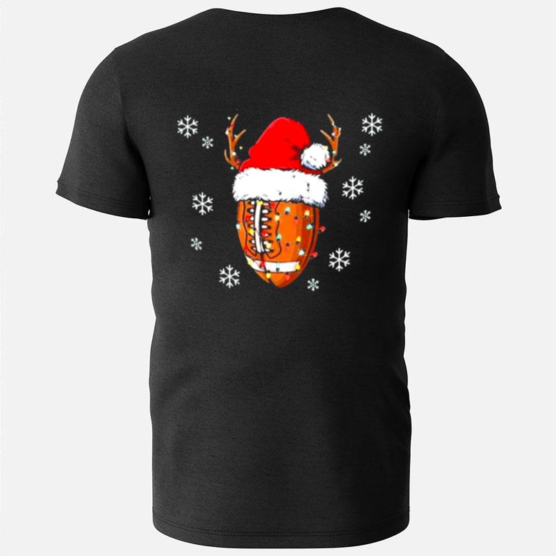 Santa Football Lover Christmas Ugly T-Shirts
