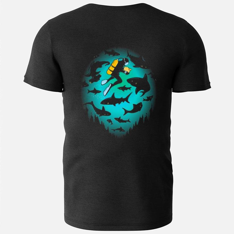 Screwed Funny Shark Scuba Diving T-Shirts