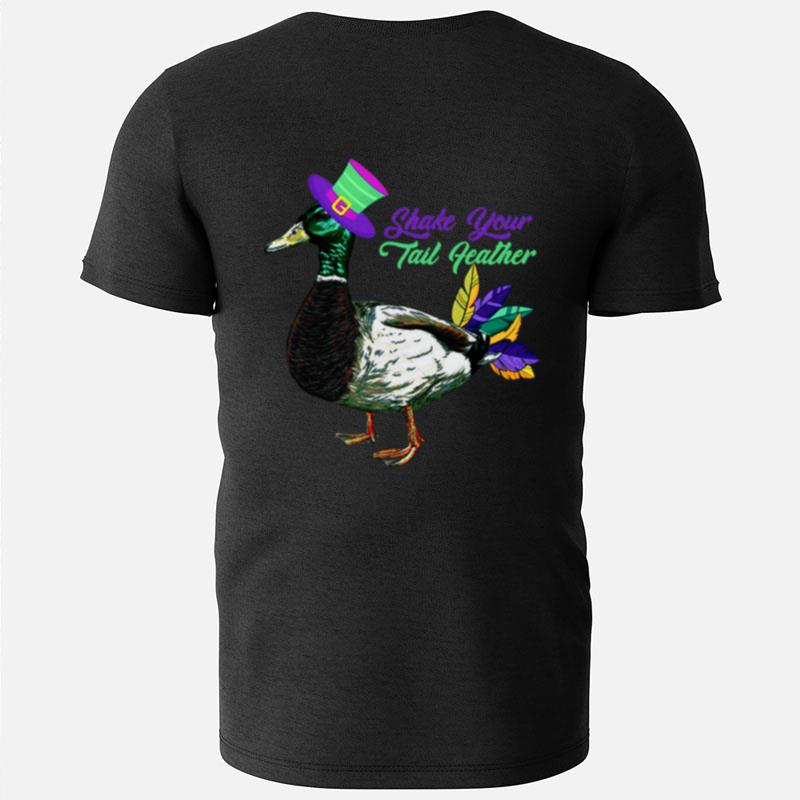 Shake Your Tail Feather Mardi Gras Funny T-Shirts