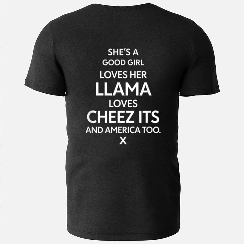 She's A Good Girl Loves Her Llama Loves Cheez T-Shirts