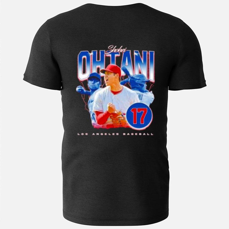 Shohei Ohtani No 17 Los Angeles Angels Baseball Retro T-Shirts