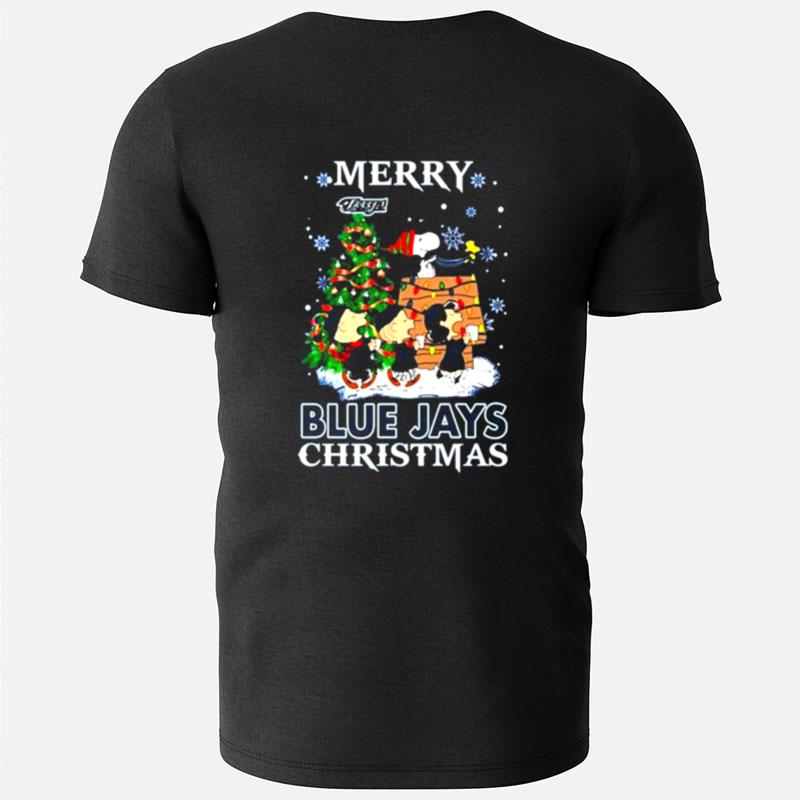 Snoopy And Friends Merry Toronto Blue Jays Christmas T-Shirts