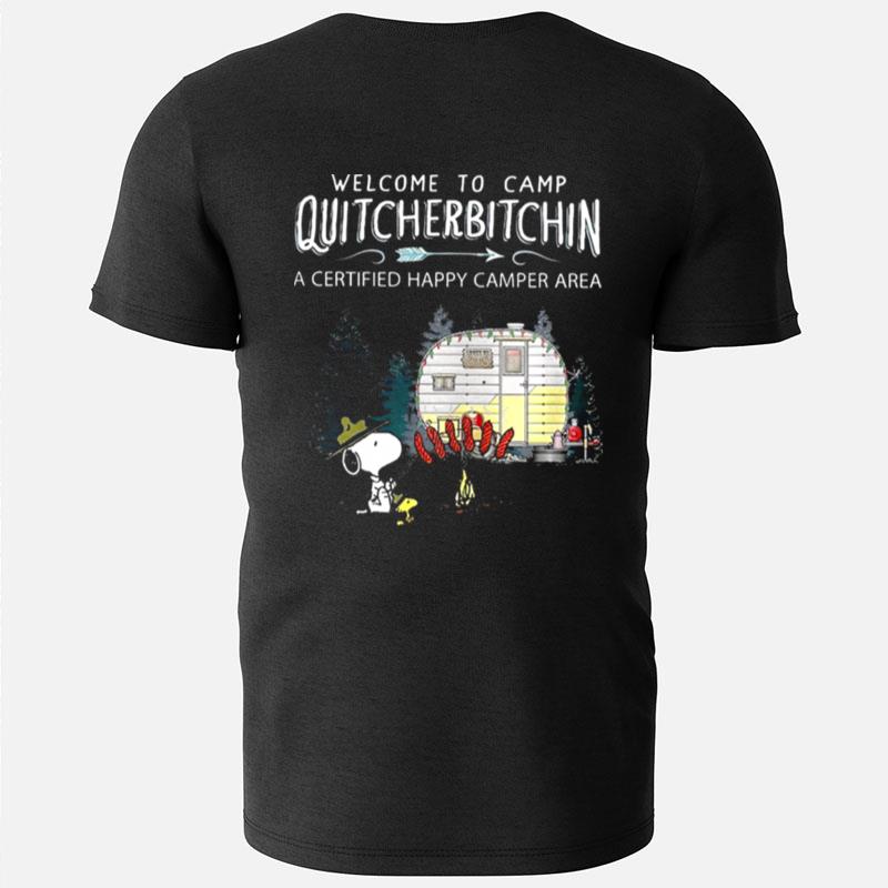 Snoopy Welcome To Camp Quitcherbitchin A T-Shirts
