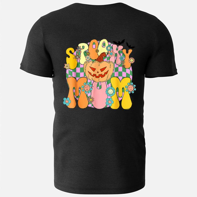 Spooky Mom Spooky Pumpkin Groovy Retro Halloween Spooky Boo T-Shirts
