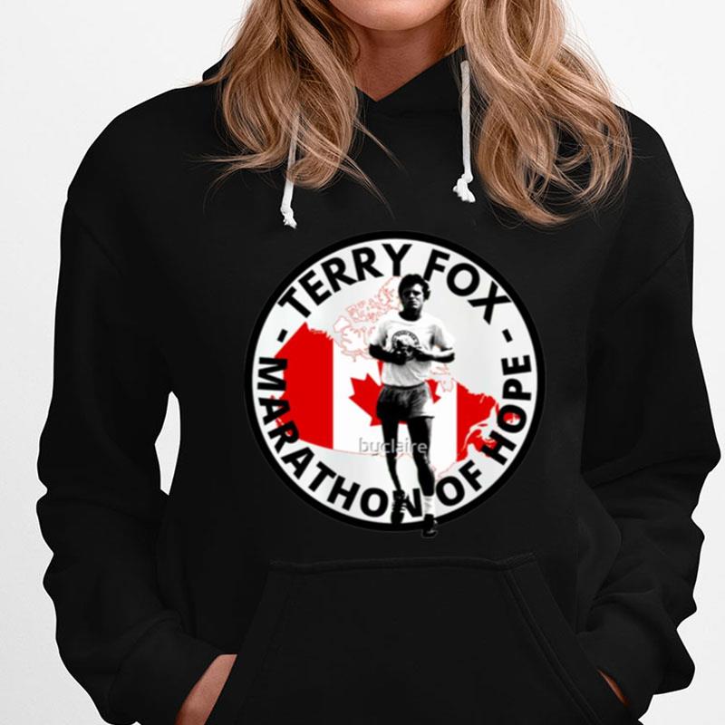 Terry Fox Marathon Of Hope Illustration T-Shirts