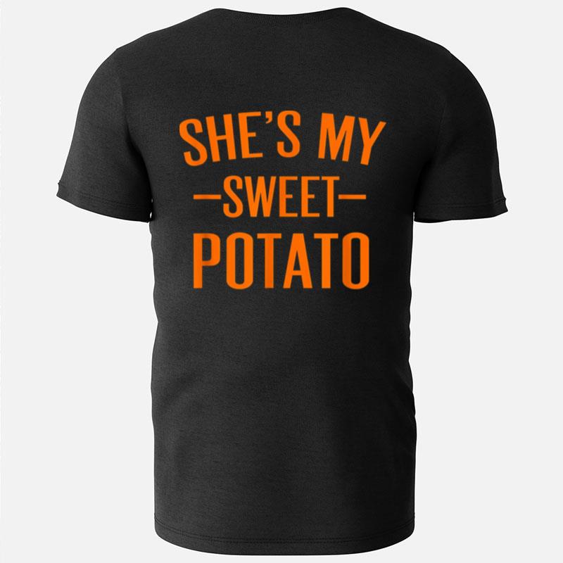Thanksgiving Matching Couples She's My Sweet Potato I Yam Funny Thanksgiving T-Shirts