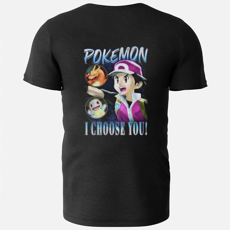 Trainer Pokemon I Choose You Vintage Retro T-Shirts
