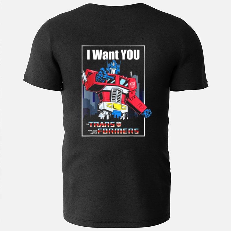 Transformers Optimus Prime I Want You Retro Poster T-Shirts
