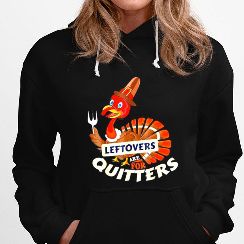 Ugly Thanksgiving Sweater Leftover For Quitter Turkey Vintage T-Shirts