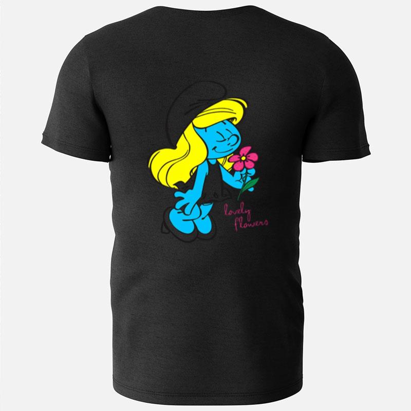 Us The Smurfs Smurfette Lovely Flowers T-Shirts