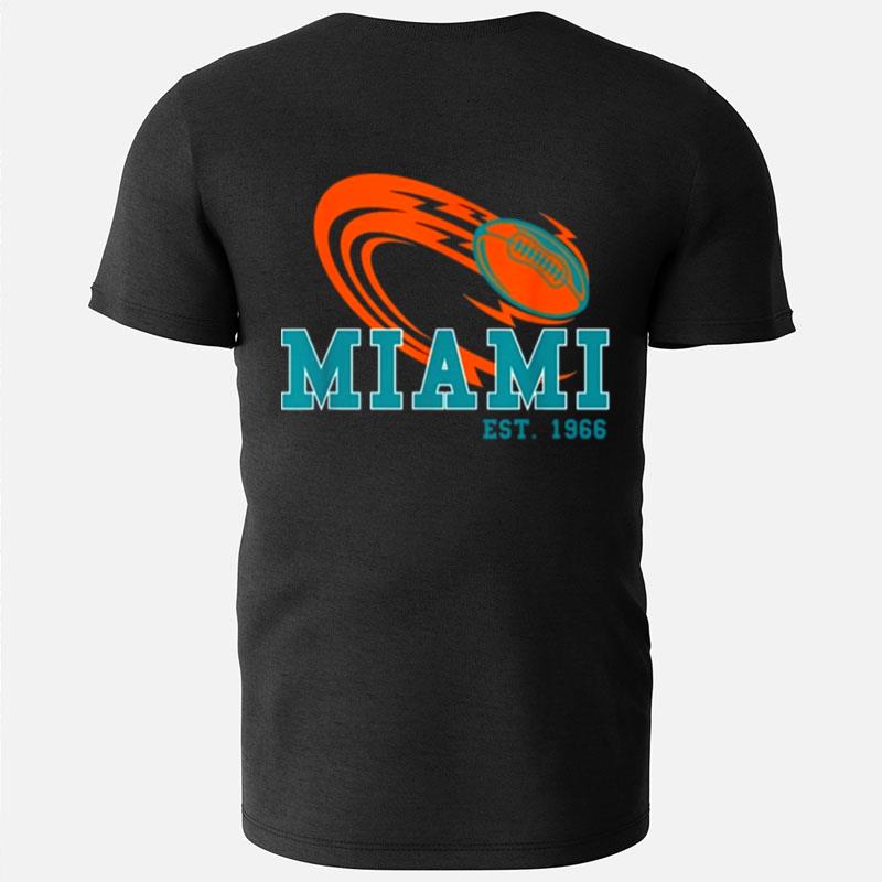 Vintage Miami Est 1966 Miami Team Retro American Football T-Shirts